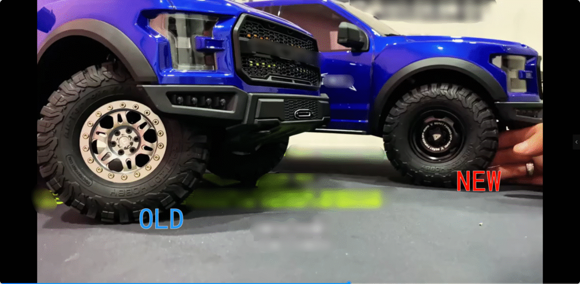 What are the differences between the old and new versions of the Tractionhobby (KM) F150? traction hobby f150